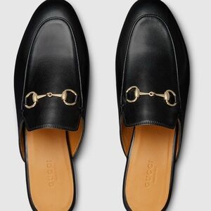 Gucci Black Leather Loafers
